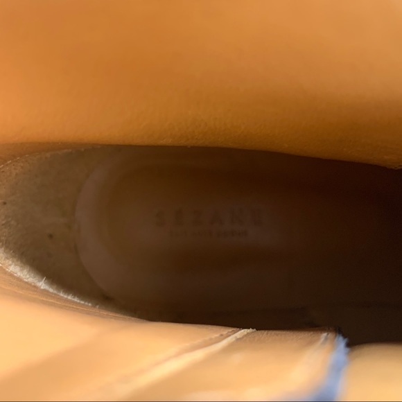 Sezane black leather low octave ankle boots sz 38 - Picture 7 of 7